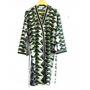 Long Kimono Trapeze Noir Black