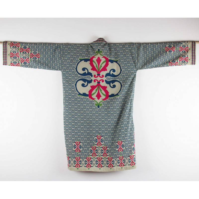 Long Kimono Voluta Bleu Blue