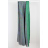 Foulard Coton Bio Pivoine Kaki