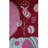 Foulard Coton Bio Onirique Rouge Red