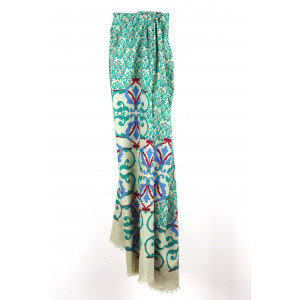 Foulard Coton Bio Medicis Vert Green