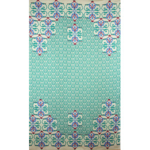Foulard Coton Bio Medicis Vert Green