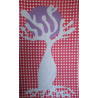 Foulard Coton Bio Baobab Rouge Red