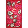foulard Coton Bio Equateur Rouge