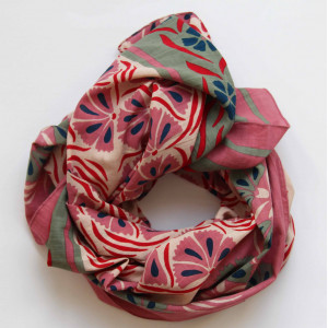 Carre Coton Bio Diego Rose