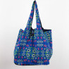 Cabas en coton upcycling So British Bleu Blue