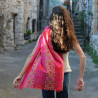 Foulard Coton Bio Ryoko Fuchsia