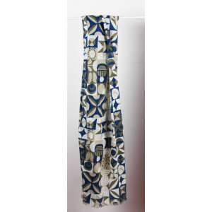 Foulard Coton Bio Bergen Marine Navy
