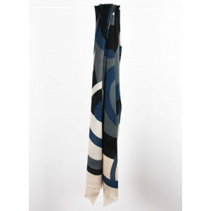 Echarpe XL Vibrations Bleu