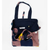 Cabas en coton upcycling Combination Marine Navy