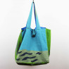 Cabas en coton upcycling Cap Breton Vert Green