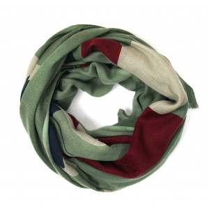 XL Wool Scarf Cairn Bordeaux