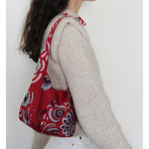 Sac Bobby en Soie Zora Rouge
