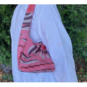 Sac Bobby en Soie Forget me not Rose