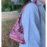 Sac Bobby en Soie Forget me not Rose