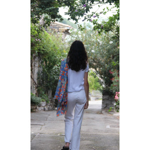 Foulard Coton Bio Bergen Orange