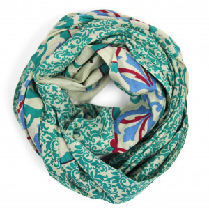 Foulard Coton Bio Medicis Vert Green