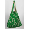 Cabas en coton upcycling Manuka Vert Green