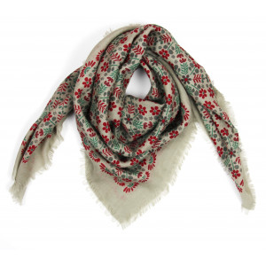 Wool Square Agata Rouge Red