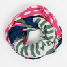 Foulard Coton Bio Onirique Marine Navy