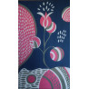 Foulard Coton Bio Onirique Marine Navy