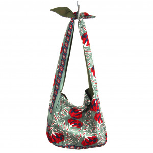 Upcycling Silk Bag Bobby Bergamote Rouge