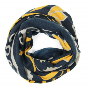Wool Scarf Indira Marine Navy