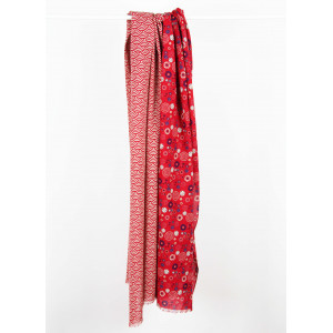 Foulard Coton Bio Kohana Rouge Red