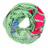 Foulard Coton Bio Ichimatsu Vert Green
