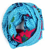 Foulard Coton Bio Ichimatsu Bleu Blue