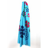 Foulard Coton Bio Ichimatsu Bleu Blue