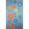 Foulard Coton Bio Ichimatsu Orange