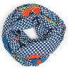 Foulard Coton Bio Ichimatsu Orange