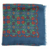 Wool Square Agata Bleu Blue
