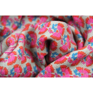 Wool Square Valentine Rose Pink