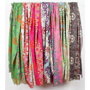 Foulard Coton Bio Ryoko Orange