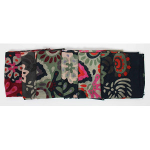 Wool Square Girandole Rouge 