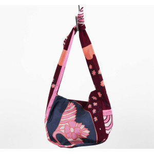 Upcycling Silk Bag Bobby Agami Bordeaux