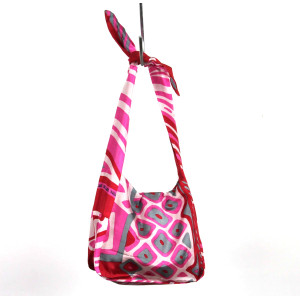 Upcycling Silk Bag Bobby Circus Fuchsia