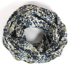 Carré Coton Malmo Marine Navy