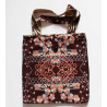 Cabas en coton upcycling Mariko Marron