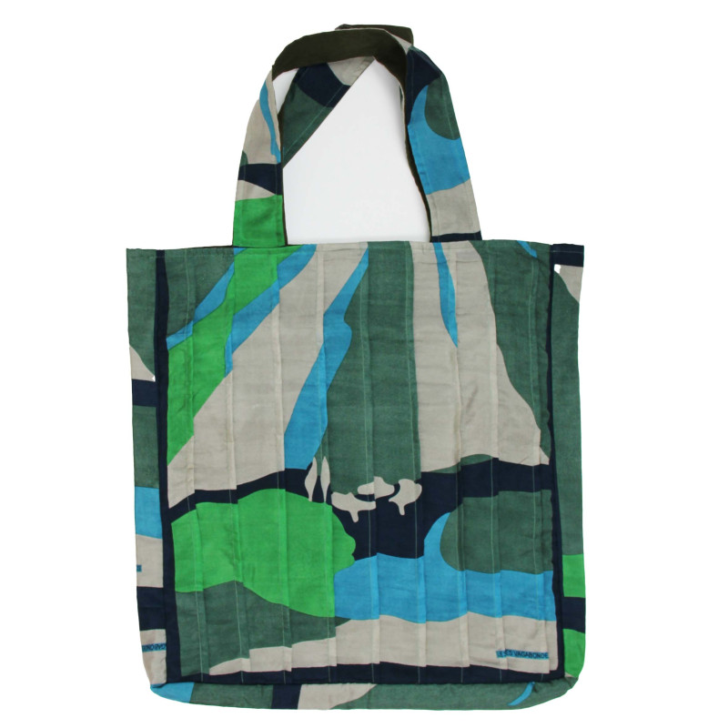 Upcycling Silk Bag Musette Vivaro Green