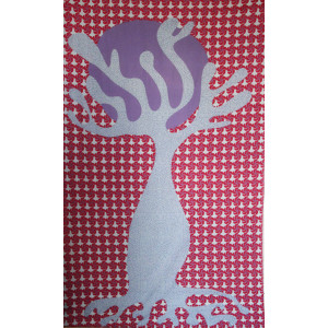 Foulard Coton Bio Baobab Rouge Red 