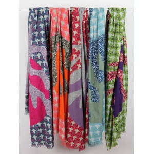 Foulard Coton Bio Baobab Rouge Red 