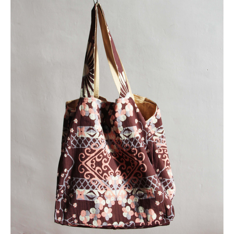 Upcycling Bag Mariko Marron Brown