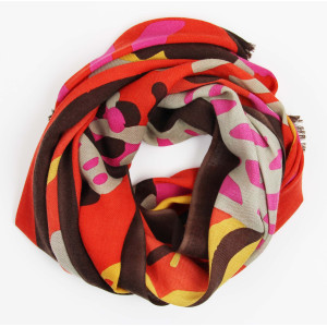 Echarpe Laine Zelie Orange