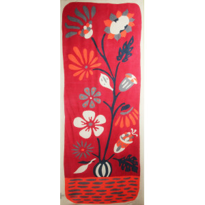 Echarpe Laine Zelie Rouge