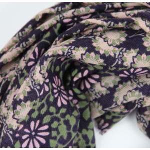 Echarpe Laine Arles Violet Prune