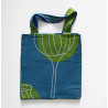Cabas en coton upcycling Mekong Bleu Blue