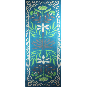 Echarpe Laine Indira Bleu